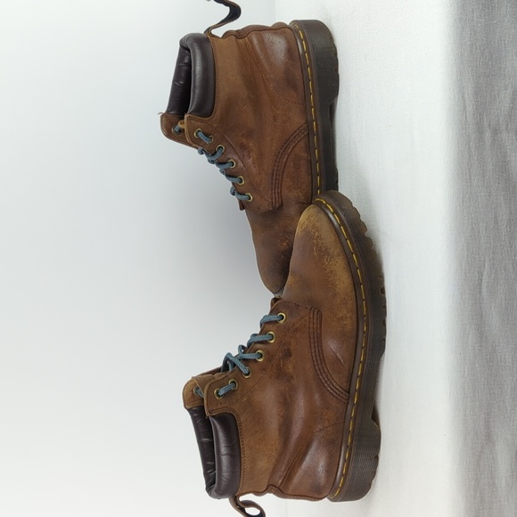 Vintage Worn Out Dr. Martens Brown Leather Boots - Picture 4 of 8